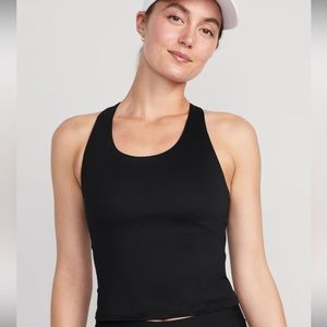 Old Navy Active powersoft cropped shelf-bra tank top size small